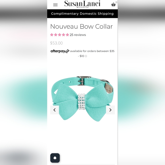 Susan Lanci Harness + Collar + Leash (XS) - Picture 7 of 8